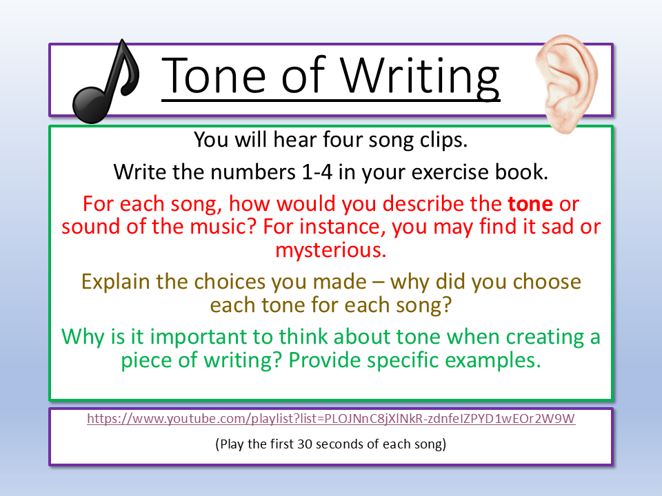 Edexcel IGCSE English Language Paper 1 Tone
