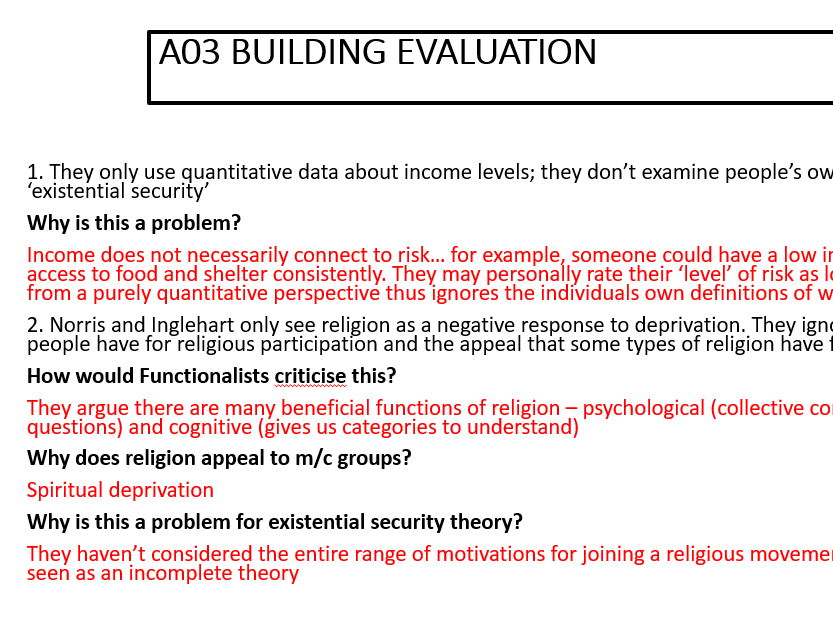 AQA Sociology religion, renewal and choice