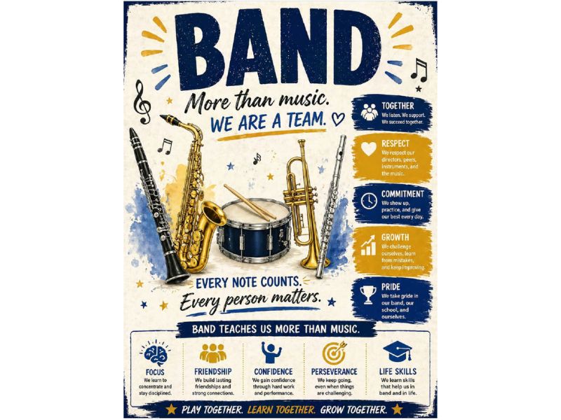 Band Classroom Poster 18"x24" Poster