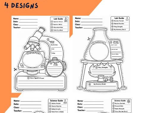 All about me - Science bulletin board design and worksheets