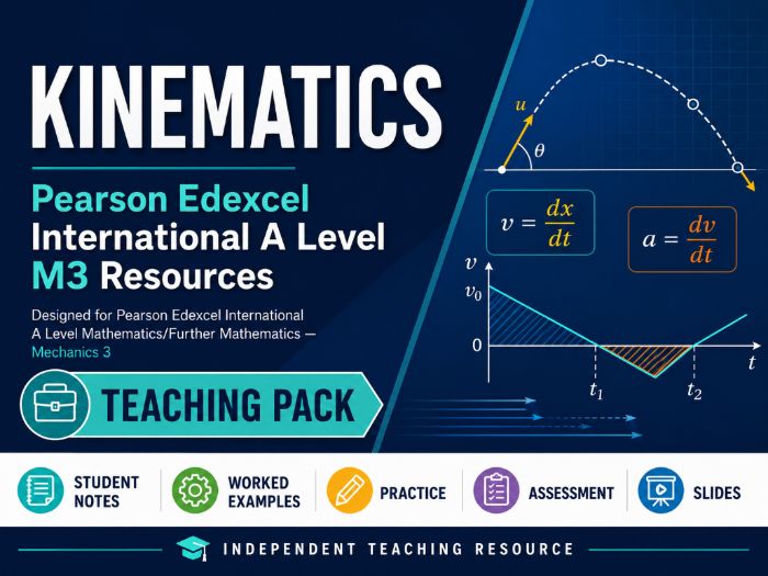01 - Kinematics Teacher Pack - Edexcel International A-Level Maths Mechanics 3 (M3)