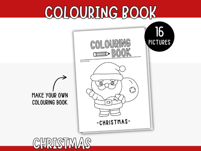 Christmas Colouring Book – 16 Pictures