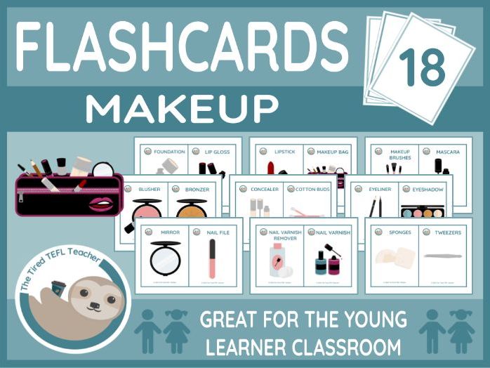 ESL Makeup Vocabulary Flashcards