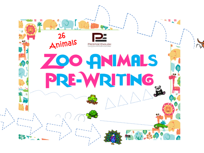 Zoo Animals Pre-writing | Worksheet Printable