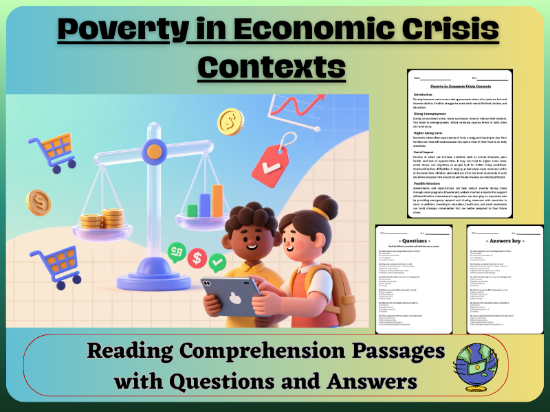 Poverty in Economic Crisis Contexts: Reading Comprehension – Fun, Interactive & Ready-to-Print