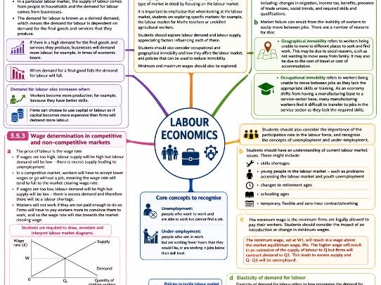Labour Market Edexcel Economics A Level 3.5