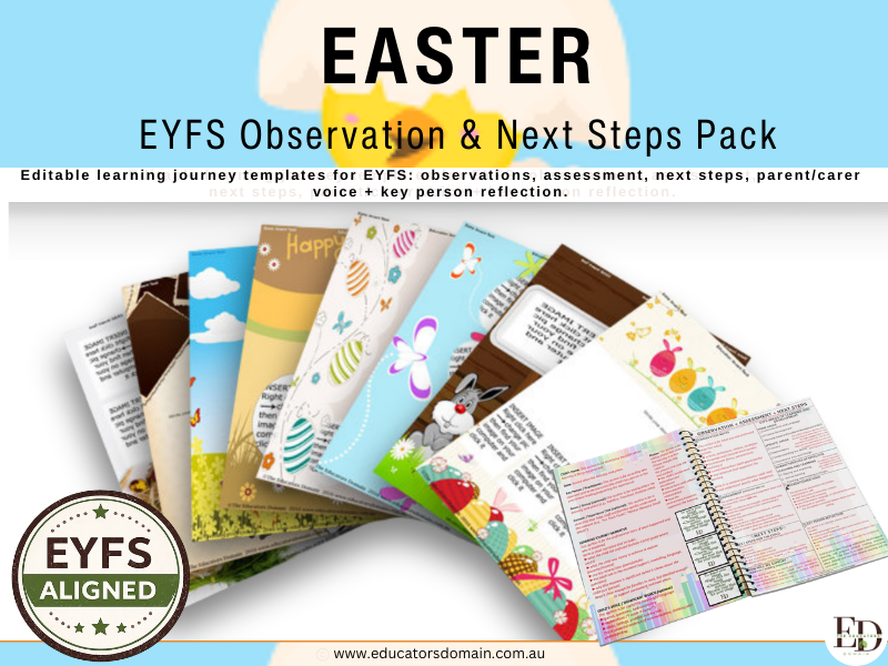 Easter EYFS Learning Pages Templates