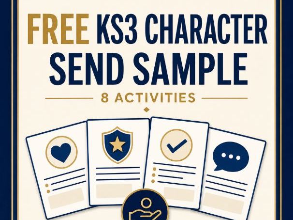 FREE KS3 Character Education SEND Sample Pack | 8 Virtue Activities
