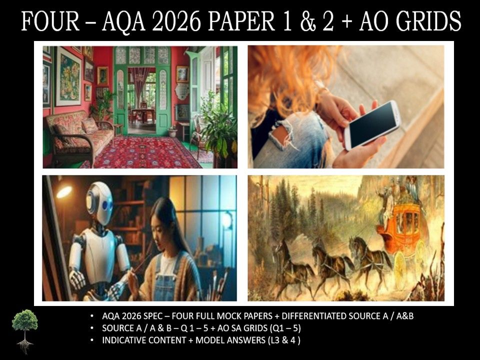 FOUR - AQA PAPER 1 & 2 | 2026 FULL MOCKS |  AO GRIDS