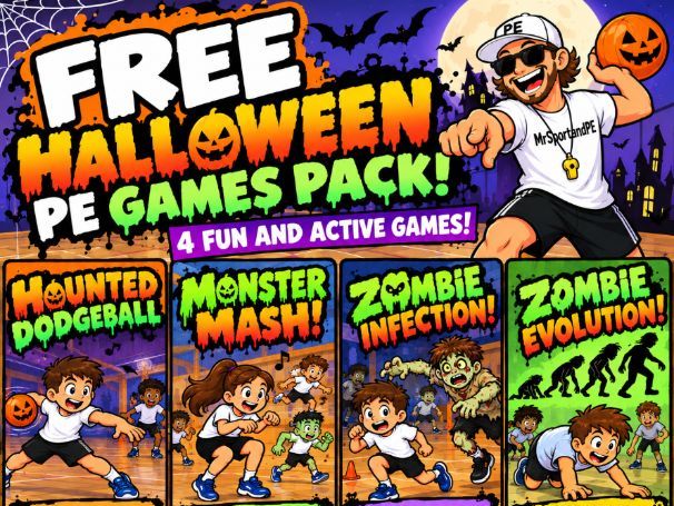 FREE Halloween PE Games Pack – 4 Fun and Active Activities!
