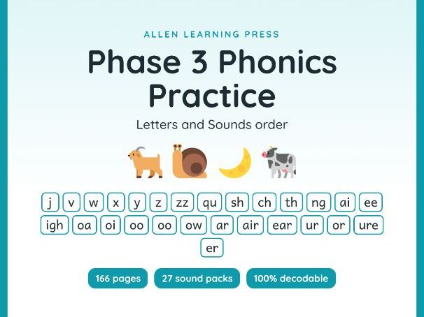 Phase 3 Phonics Worksheets | Decodable | Letters and SoundsOrder | Digraphs