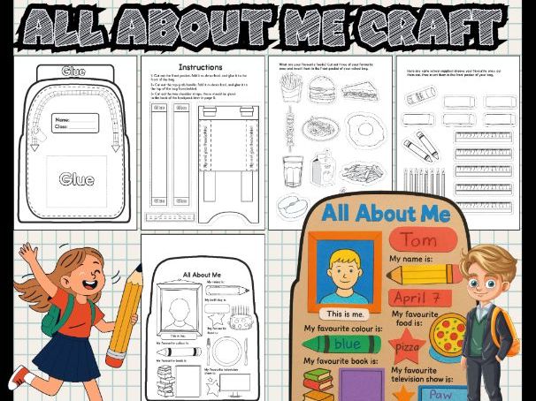 All About Me Backpack Craft – Back to School Icebreaker & Display