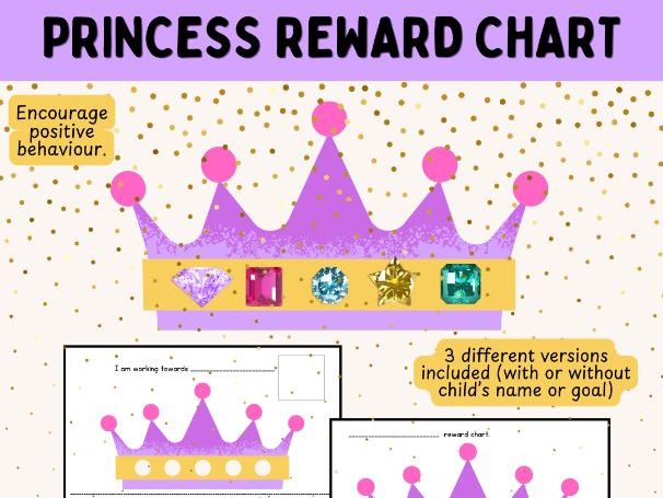Princess Reward Chart - Positive Behaviour Support