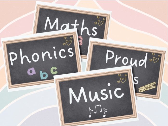 Display - Chalkboard Curriculum Title Pack