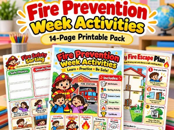 Fire Prevention Week Activities & Worksheets