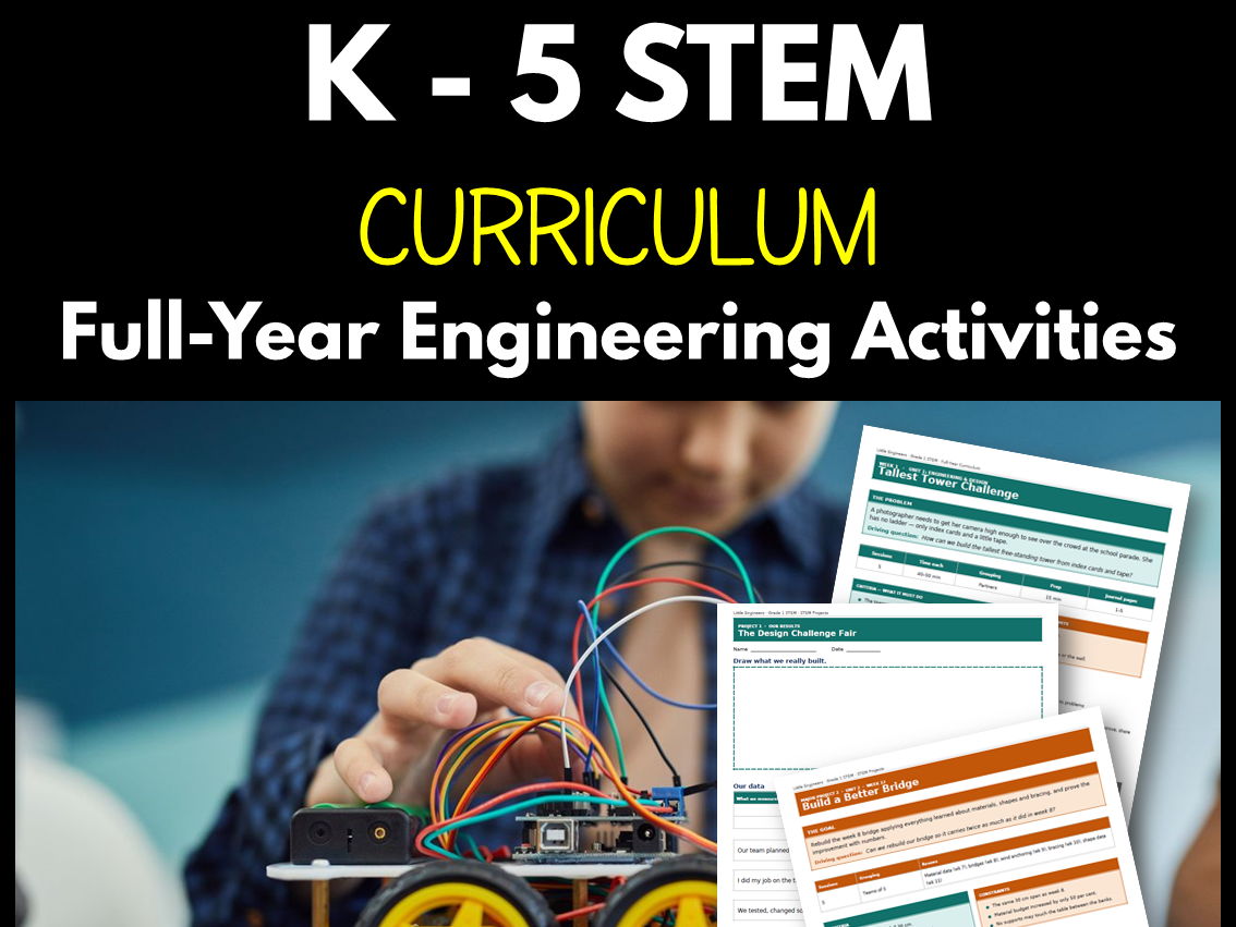 K - 5 STEM Curriculum Bundle | Full-Year Engineering Activities
