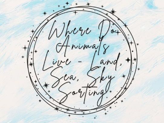 Where Do Animals Live - Land, Sea, Sky Sorting