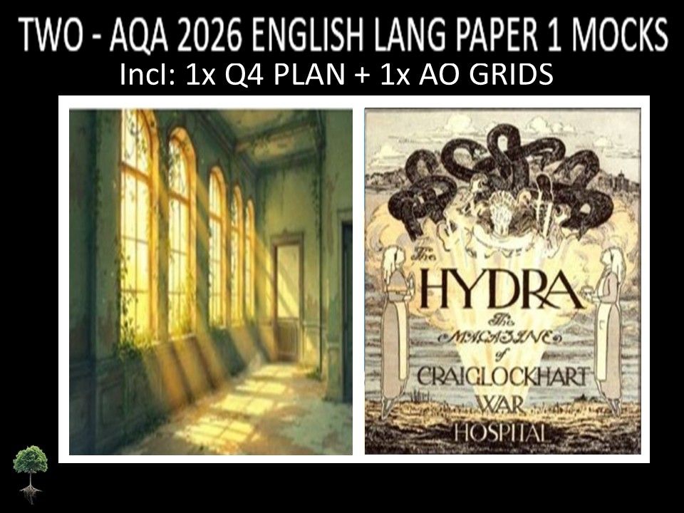 TWO - AQA PAPER 1 | 2026 FULL MOCKS | Q4 PLAN | AO GRIDS