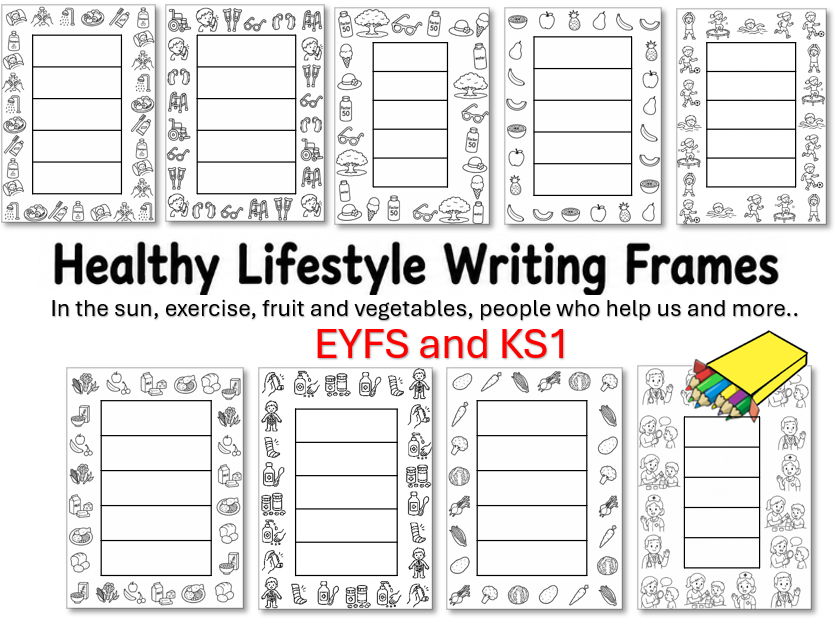 Healthy Eating Writing Frames