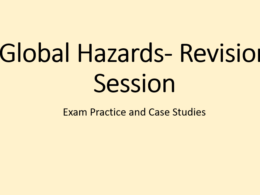 Global Hazards- FULL TOPIC BUNDLE (OCR-B GCSE Geography)
