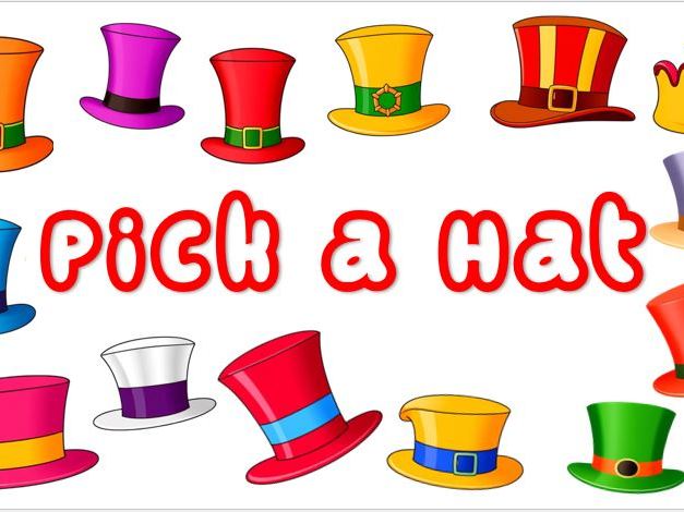 Pick a Hat Game/Quiz/Starter/Plenary Editable PowerPoint Template