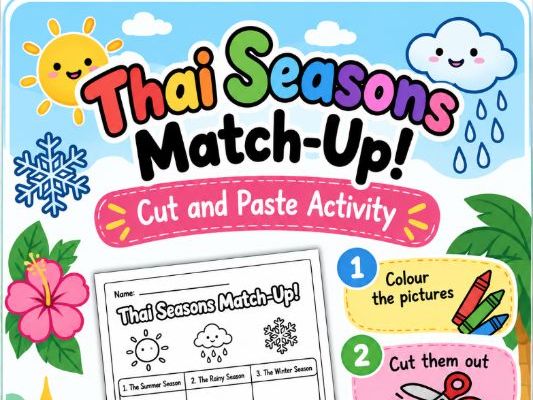 Thai Seasons Match-Up! Cut and Paste