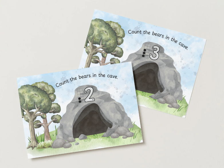 We're Going on a Bear Hunt - Count the Bears in the cave