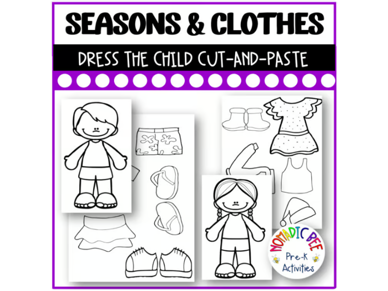 'Dress the Child' Cut-and-Paste Activity