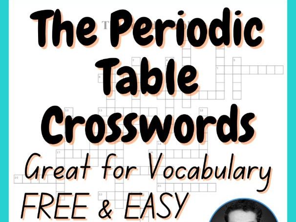 2 Periodic Table Crossword Puzzles | Free Upper Elementary / Middle School Chem