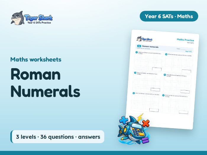 Roman Numerals Worksheets: Read and Write