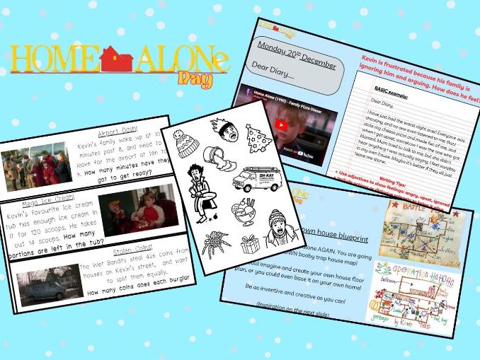 Home Alone Inspired Christmas Activity Pack | Editable Canva Resource