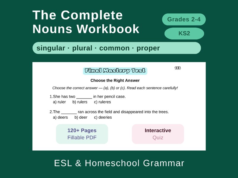 Complete Nouns Workbook: Gr 2-4/KS2