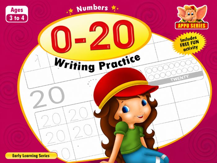 Numbers 0 to 20 Writing Practice Book