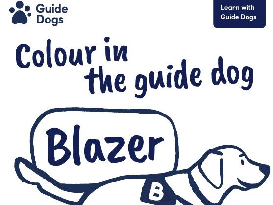 Guide Dogs colouring sheets