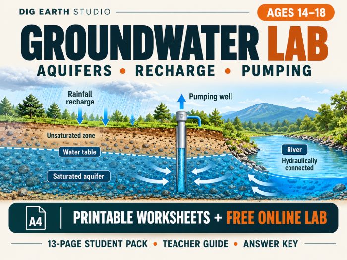 Groundwater & Aquifer Lab | Recharge, Pumping and Drought
