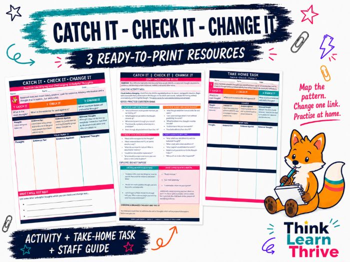 Catch it - Check it - Change It: Emotional Wellbeing Activity