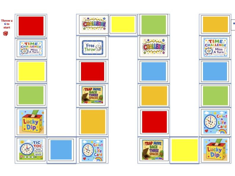 Numeracy - Time Board Game 12hrs