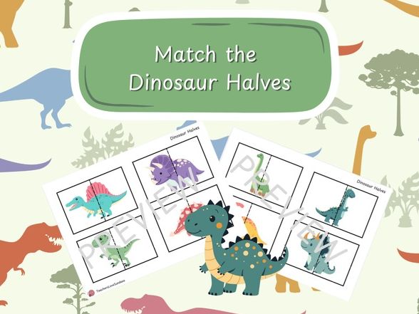 Match the Dinosaur Halves