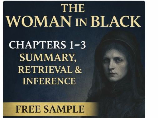 The Woman in Black – Chapters 1–3  -S EN Friendly -Structured Summary & Retrieval/Inference
