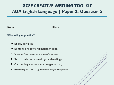 GCSE Creative Writing Toolkit