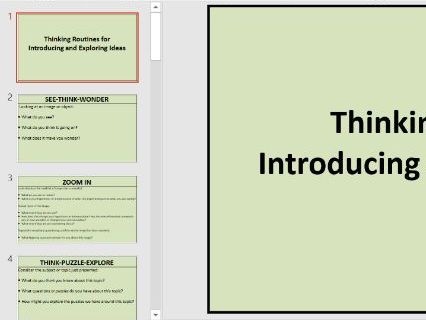 Making Thinking Visible Powerpoint