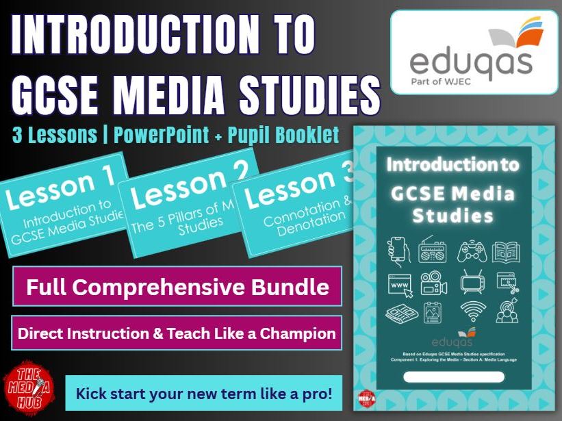 Complete Introduction to GCSE Media Studies | Eduqas | New 2027 | Comprehensive PPT + Booklet