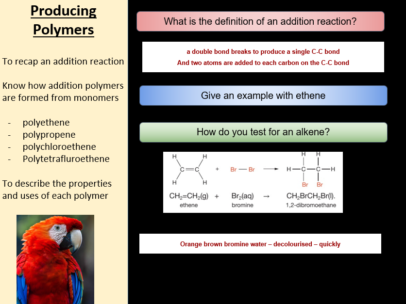 Complete Topic 4h: Polymers Edexcel IGCSE Chemistry 9–1 Bundle 7 lessons