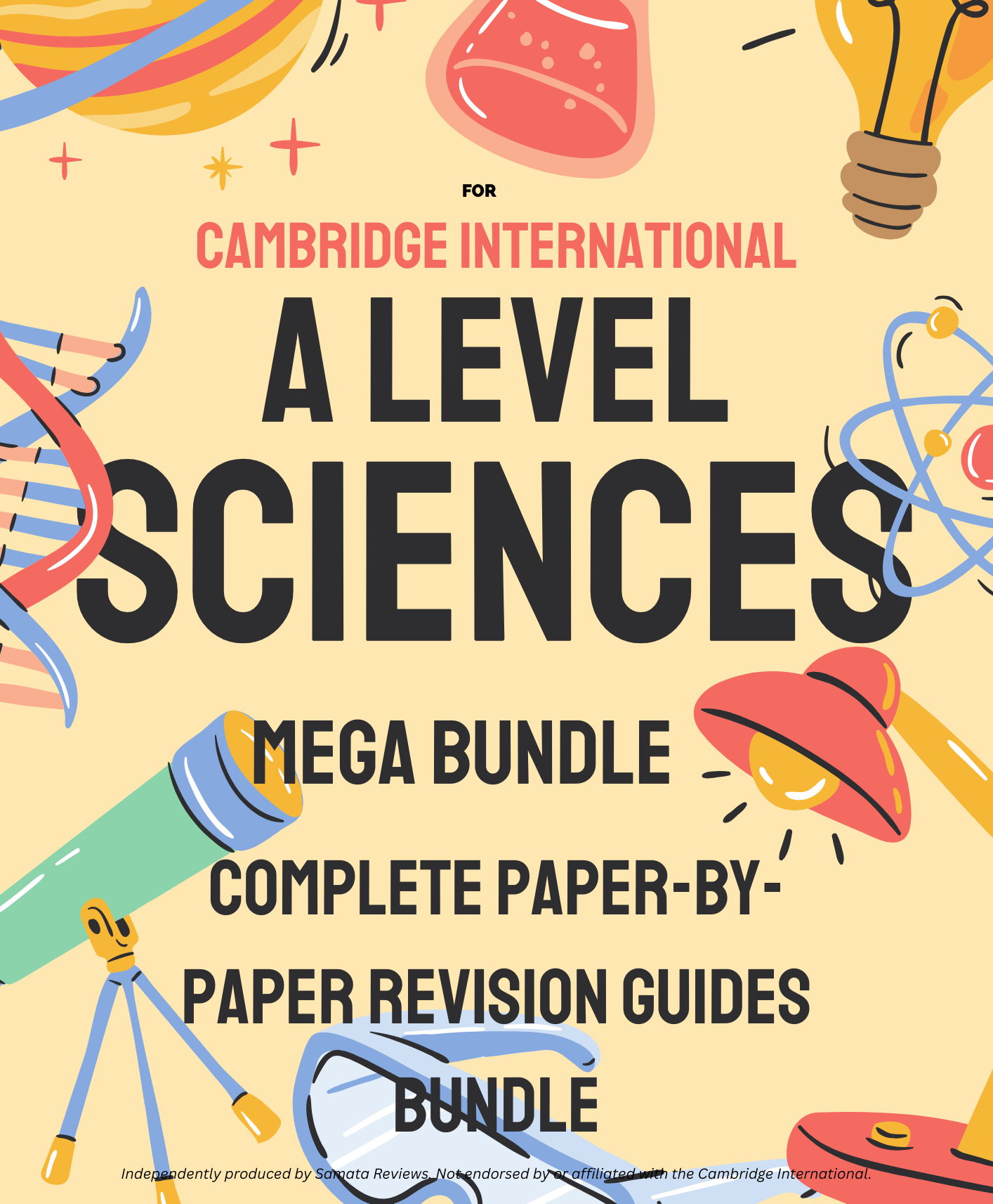 CIE A Level Sciences Mega Bundle – Biology, Chemistry & Physics (9700/9701/9702) All Revision Guides in one bundle, with Command Words guide
