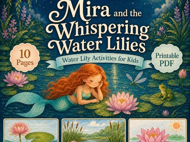 Water Lily Activities for Kids Printable