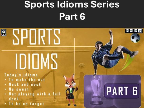 Advanced ESL: Sports Idioms Part 6