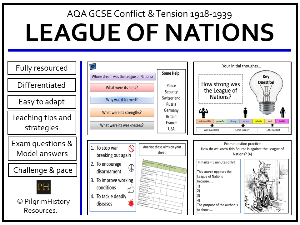 AQA GCSE Conflict & Tension: The League of Nations - Origins and Purpose