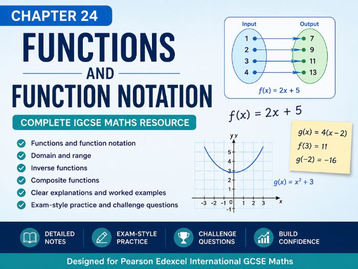 24 - Functions and Function Notation Teacher Pack - Pearson Edexcel iGCSE Maths