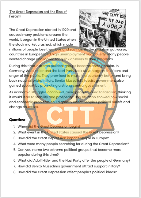OCR Entry Level History - Germany 1925-55 - The Rise of Fascism in ...