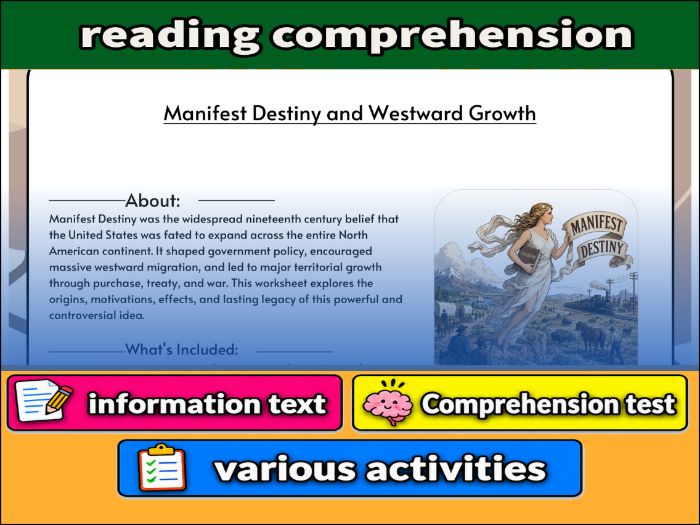 Manifest Destiny and Westward Growth  & Comprehension ����Vlogt